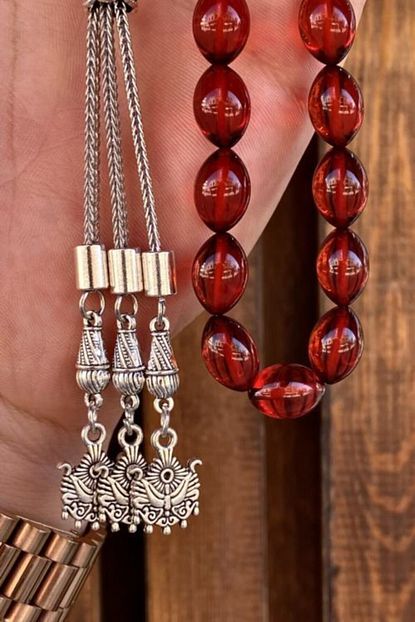 Krekip Erkek Kirmizi Osmanli Sancakli Renk Suzmesi Beyrut Damla Kehribar Tesbih Krkp0004473 Trendyol