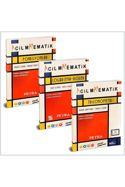 Acil Yayinlari Acil Fonksiyonlar Logaritma Diziler Trigonometri Set 3 Kitap Trendyol