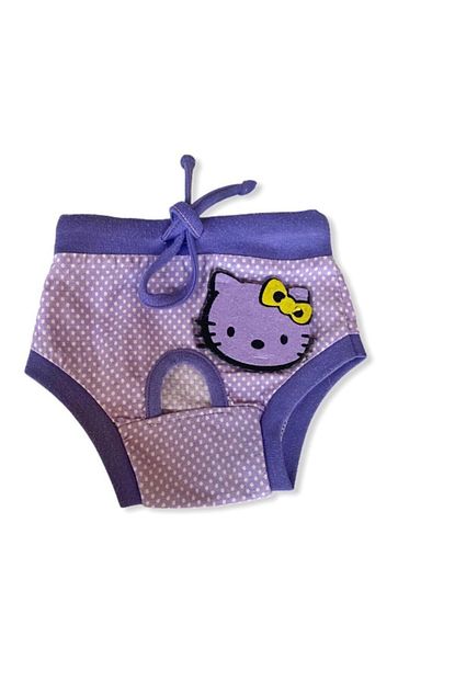 Kemique Purple Kitty Secret Kedi Ic Camasiri Regl Kulot Don Trendyol