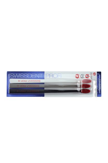 Swissdent Profi Beyazlatma Dis Fircasi Triopack Red Black Red White Red Grey Trendyol