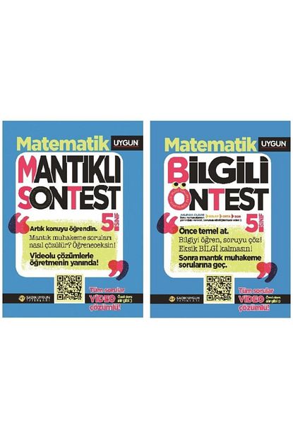 Sadik Uygun Yayinlari 5 Sinif Matematik Bilgili Ontes Mantikli Sontest 2 Kitap Yeni Trendyol