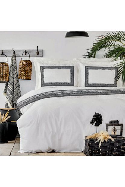 Karaca Home Adoma Siyah Pamuk Nakisli Cift Kisilik Nevresim Takimi Trendyol
