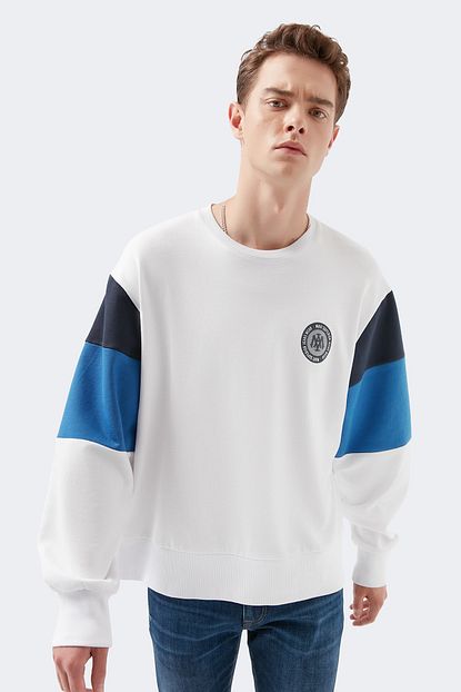 Mavi Erkek Blok Renkli Sweatshirt 066306 620 Trendyol