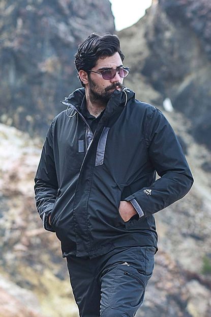 Fiyort Outdoor Siyah Polarli Su Gecirmez Erkek Yagmurluk Trendyol