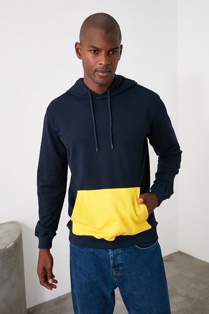 Trendyol Man Lacivert Erkek Sweatshirt Tmnaw21sw0354 Trendyol
