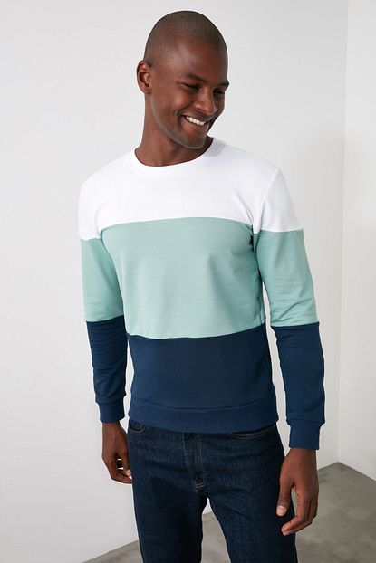 Trendyol Man Lacivert Erkek Sweatshirt Tmnaw21sw0868 Trendyol