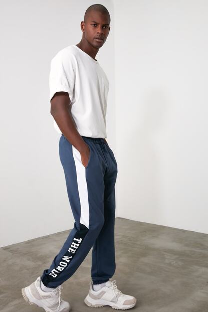 Trendyol Man Indigo Erkek Esofman Alti Tmnaw21ea0077 Trendyol