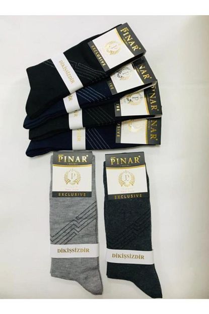 Pinar Erkek 12 Adet Dikissiz Kaliteli Pamuklu Corap Trendyol