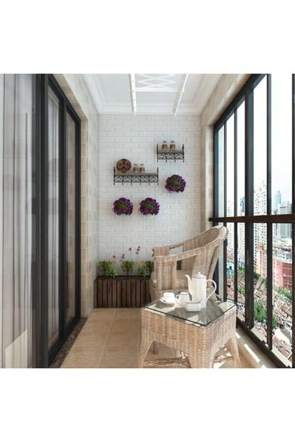 Renkli Duvarlar Beyaz Balkon Duvar Kaplama 6 5mm Kendinden Yapiskanli Panel Trendyol