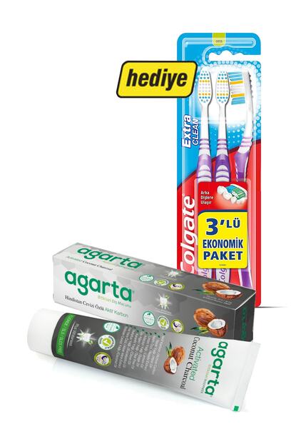 Agarta Dogal Aktif Karbon Hindistan Cevizi Ozlu Dis Macunu 100 Ml X 2 Colgate 3 Lu Dis Fircasi Hediyeli Trendyol