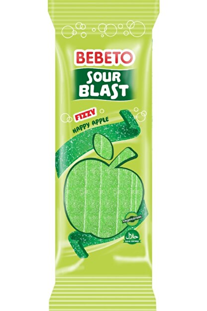 Bebeto Sour Blast Fizy Apple 180 Gr Trendyol