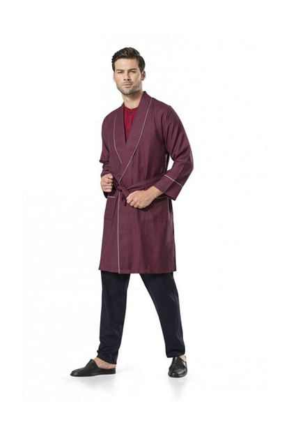 Pierre Cardin Pijama Erkek Damat Ceyizlik 5li Penye Robdosambr Pijama Takimi Trendyol