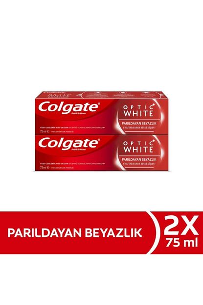 Colgate Optik Beyaz Parildayan Beyazlik Beyazlatici Dis Macunu 75 Ml X 2 Adet Trendyol