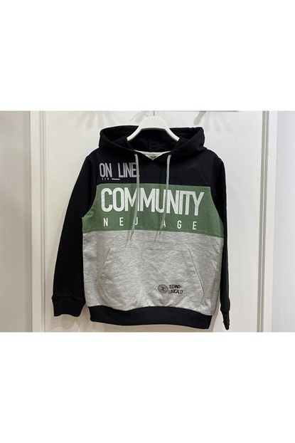Gugo Erkek Genc Siyah Kislik Kapsonlu Sweatshirt Ck5336 Trendyol