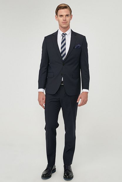 Altinyildiz Classics Erkek Regular Fit Bol Kesim 4 Drop Lacivert Su Gecirmez Nano Takim Elbise Trendyol
