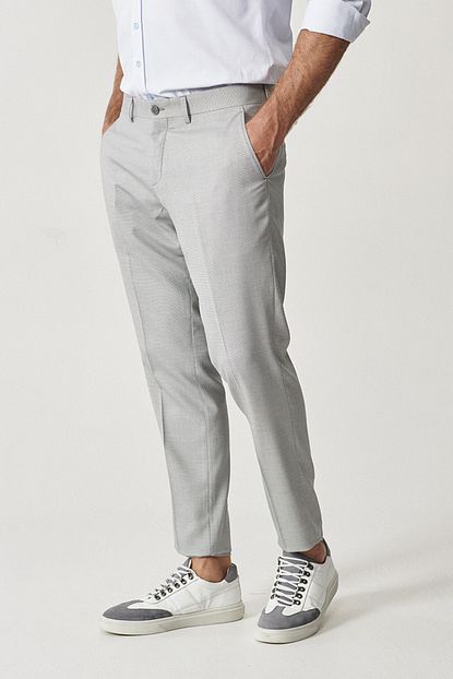 Altinyildiz Classics Erkek Gri Slim Fit Desenli Pantolon Trendyol