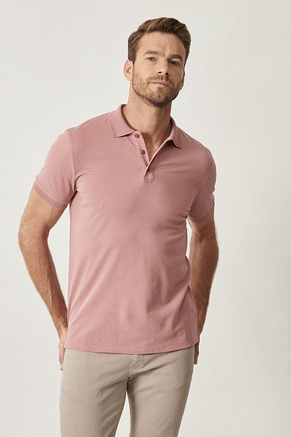 Altinyildiz Classics Erkek Polo Yaka Cepsiz Slim Fit Dar Kesim Koton Duz Tisort Trendyol