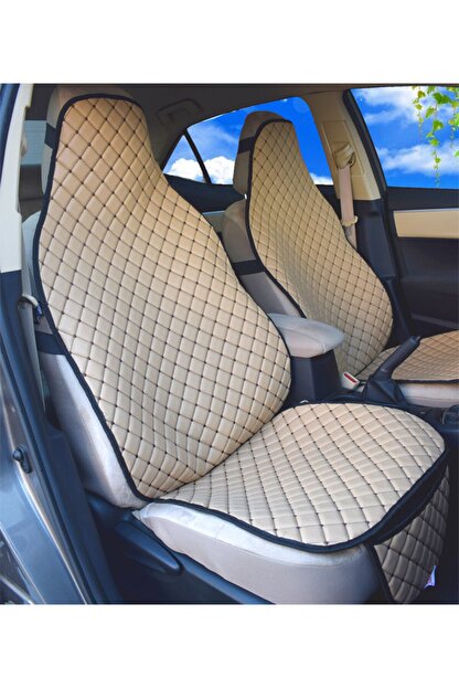 Autoen Bej Fiat Egea Sedan Uyumlu Takmatik Oto Koltuk Minderi Deri Kilif On 2 Adet Trendyol