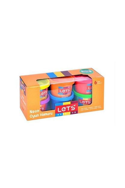 Lets 6 Renk Fosforlu Oyun Hamuru 600 Gr L8346 Trendyol
