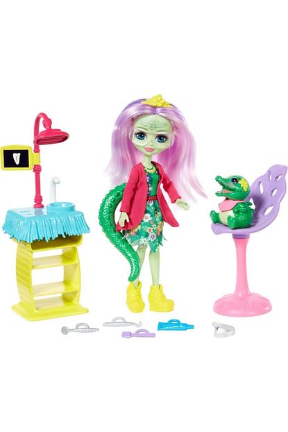 Enchantimals Bebekleri Ve Hayvan Arkadaslari Le Dentiste Crocodile Trendyol