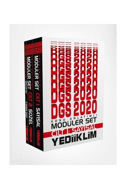 Yediiklim Yayinlari 2020 Dgs Sayisal Sozel Konu Anlatimli Moduler Set Trendyol