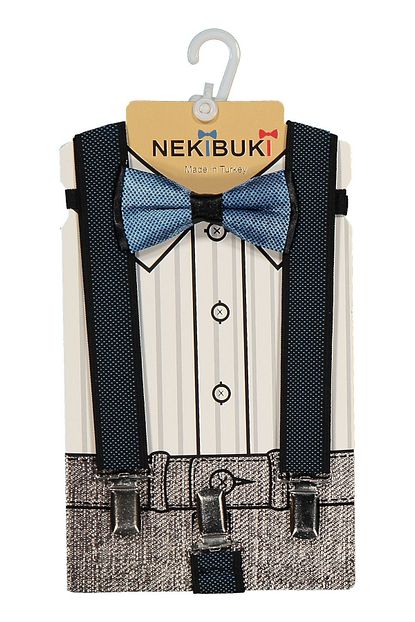 Nekibuki Erkek Cocuk Mavi Pantolon Aski Papyon Seti 1 9 Yas Trendyol