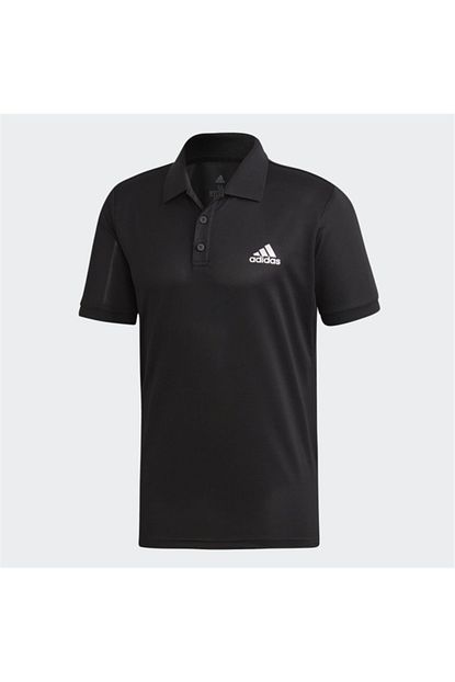 Adidas Erkek Siyah Polo Yaka Spor T Shirt Trendyol