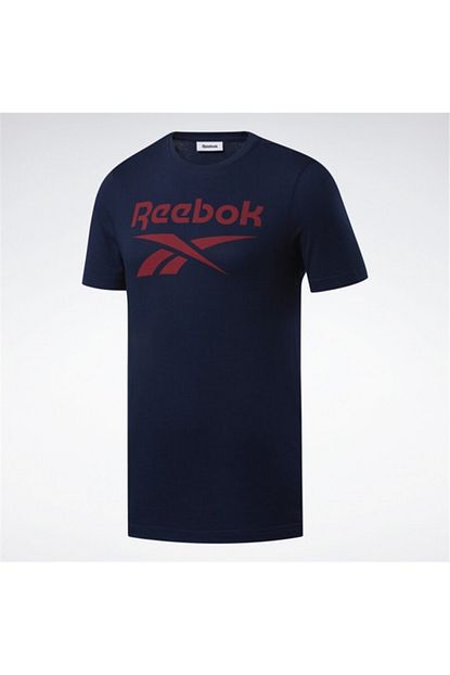Reebok Erkek Mavi Baskili Spor T Shirt Trendyol