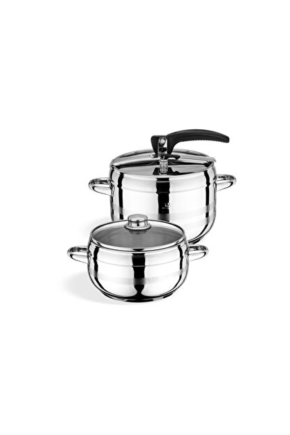 Manheim Pratik 3 5 5 Litre 4 Parca Duduklu Celik Tencere Seti Fiyati Yorumlari Trendyol