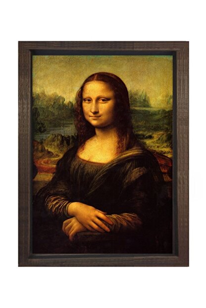 Deniz Cerceve Tuval Mona Lisa Tablosu Siyah Ahsap Cerceve 100x200 Fiyati Yorumlari Trendyol