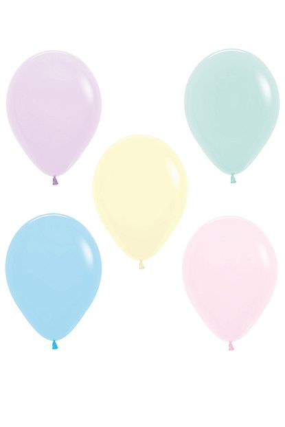 Araget Makaron Pastel Soft Renk Balon 30 Cm 12 Inc Karisik Renklerde 10 Lu 1 Paket Trendyol