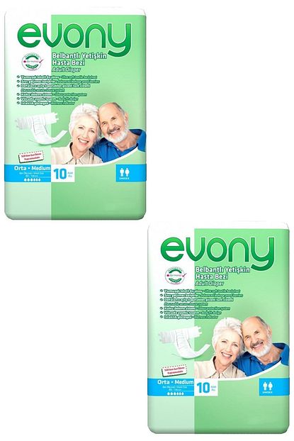 Evony 10 Lu Orta Medium Yetiskin Bezi 2 Adet Trendyol