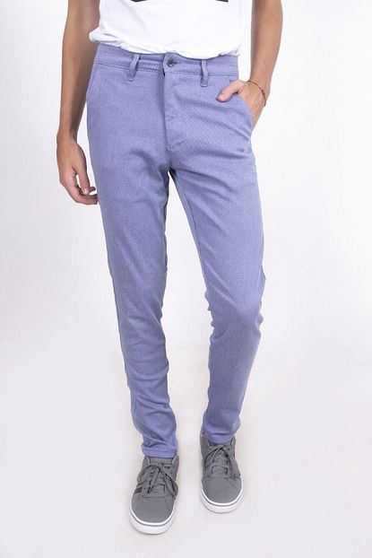 Enuygunenmoda Erkek Mavi Keten Pantolon Slim Fit Trendyol