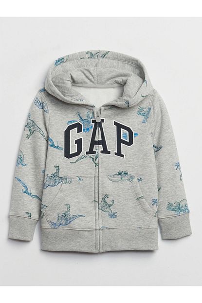 Gap Erkek Bebek Gri Kapusonlu Sweatshirt Trendyol