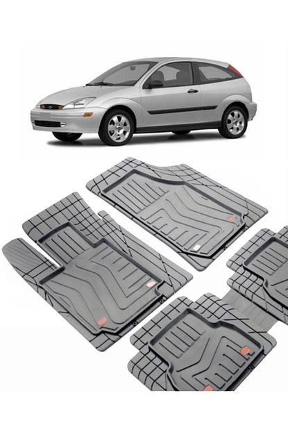 ford focus 1 hb uyumlu 3d kesimli havuzlu paspas seti gri