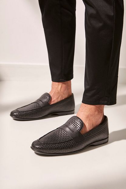 Yaya By Hotic Hakiki Deri Siyah Erkek Loafer Ayakkabi 02ayy602510a100 Trendyol