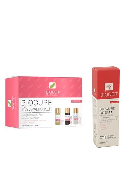 Bioder Yuz Icin Tuy Azaltici Krem Ve Serum Seti Trendyol