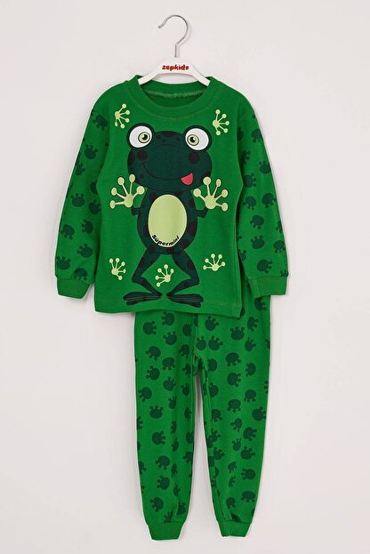 Zepkids Erkek Cocuk Pijama Takimi Kurbaga Baskili 1 3 Yas Fiyati Yorumlari Trendyol
