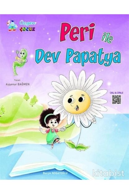 ucgen cocuk okul oncesi peri ile dev papatya hikaye kitabi