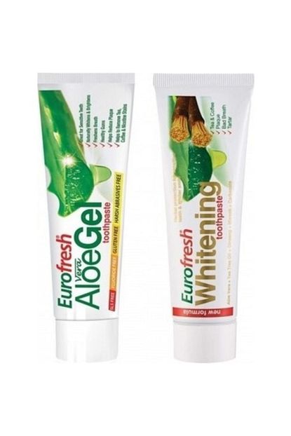 Farmasi Eurofresh Aloe Vera Jel Dis Macunu 112 G Eurofresh Misvakli Beyazlatici Dis Macunu 112 G Trendyol