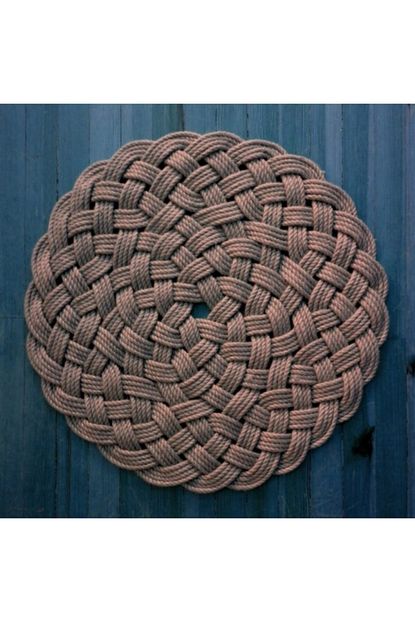 Knottingshop El Yapimi Yuvarlak Denizci Dugumu Jut Halat Hali Kilim Paspas Capi 78 Cm Trendyol