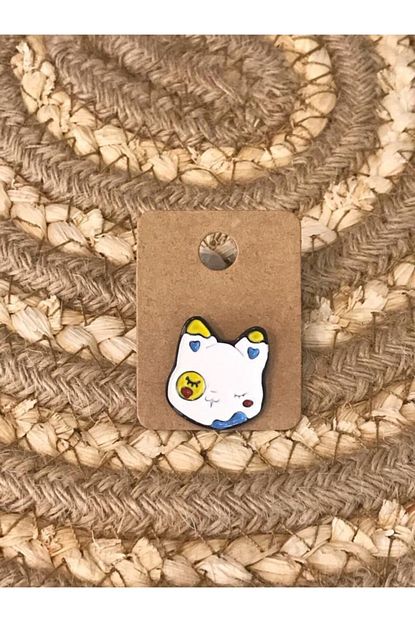 Buhana Hediyelik Hobipix Beyaz Asik Kedi Figuru Rozet Yaka Canta Elbise Cuzdan Brosu Pin Hediyelik Esya Trendyol