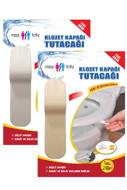 Miss Tolly 2 Adet Beyaz Sari Klozet Kapagi Tutacagi Trendyol