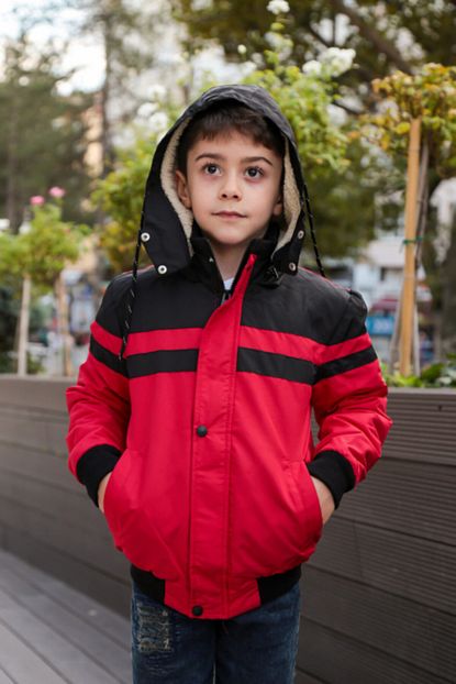 Pina Kids Erkek Cocuk Kirmizi Mont Kaban Trendyol