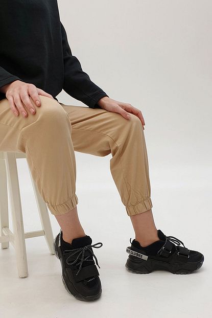 Marjin Kadin Siyah Cakir Dolgu Topuklu Sneaker Spor Ayakkabi Trendyol