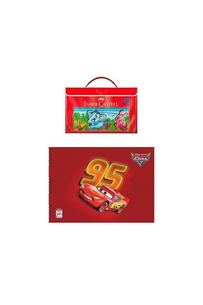 Faber Castel Faber Castell Plastik Cantali Tutuculu Pastel Boya 18 Renk Cars Resim Defteri Trendyol