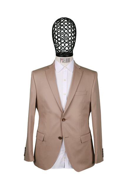 Piserro Erkek Bej Slim Fit Ceket Trendyol