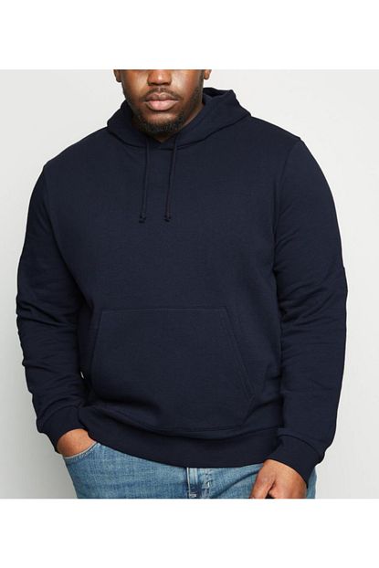 Almin Butik Erkek Lacivert Unisex Oversize Kapusonlu Sweatshirt Trendyol
