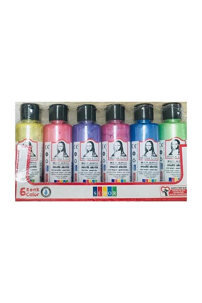 Sudor Mona Lisa Multi Akrilik Boya 6 Metalik Renk X 70 Ml Sise Trendyol