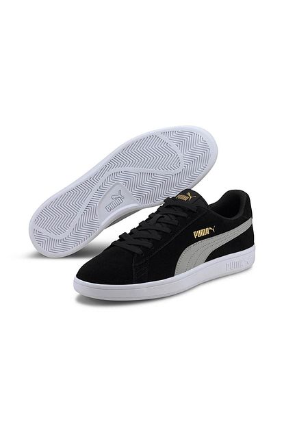 Puma Erkek Siyah Smash V2 Gunluk Spor Ayakkabi 36498943 Trendyol